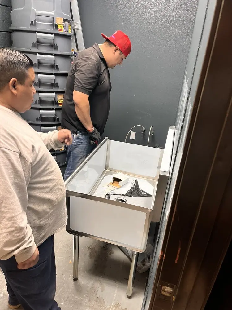 Commercial plumbing and sink installation in Mount Laurel